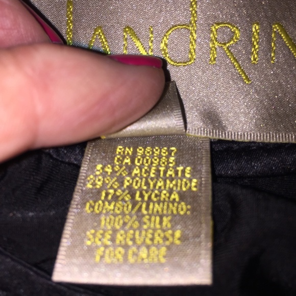Malandrino Couture Black Silk Stunning Vintage Dress - Picture 9 of 12